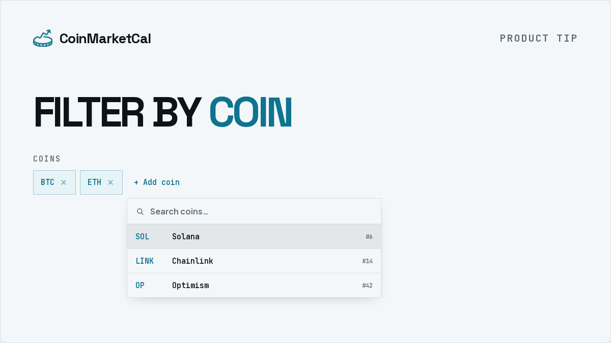 Product Tip Coin